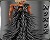 NIX~Black Feather Gown