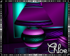 Teal ~ Purple Lamp
