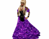 Purple Peasant Dress