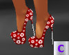 Red Flower Shoe