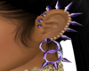 Purple Punk Earrings