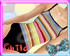 x!Striped Swimsuit Child