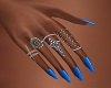 FG~ Blue Nails + Rings