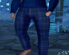 [L] Blue Plaid Pants