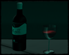 -Z- Wine Bottle + Glass