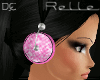 !! Headphones Pink Skull