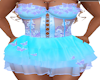 blue butterfly skirt