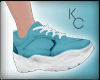K. Teal Sneakers