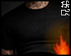 Black Ribbed T-Shirt