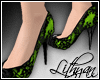 Lacy Heels, Dark Green