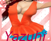 [Y] Orange Uzu dress