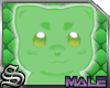 [S] Cat kawaii green[M]