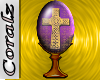 Celtic Cross Purple Egg