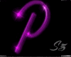 IO-P-Pink Letter Sparkle