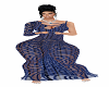 Royal Blue Sheer Gown