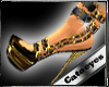 {CT}chain gold shoes