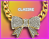 C|Diamond Bow Necklace