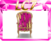 Pink Gold Sequin Chair