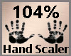 Hand Scale 104% F