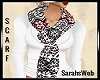Red White Nordic Scarf