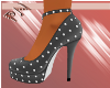 Gray poka heels [PN]