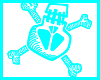 Stussie HUFF Skull Turq