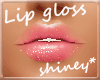 n: Lip gloss shiny pink