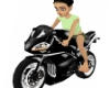 Anim Black Motorcycle F