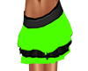 green & black skirt