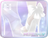 H| White Angel Bow Heels