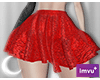 Glitterish Skirt Red