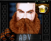 Real auburn beard
