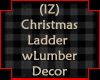 Ladder With Lumber Decor