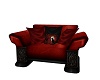 Red Velvet Raven Chair