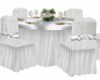 Silver White Guest Table