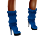 Blue leg warmer boots