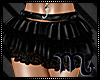 ♫Pvc Black short Skirt