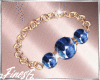 Gold Blue Bracelets