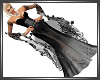 SL Black Silv Queen Gown