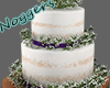 Rustic Wed Cake Purple