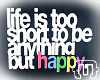 {T} Happy #2 Wall Quote