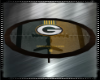 GB Packers Glass Table