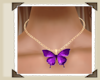 purple butterfly neckles