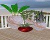 Fall planters outdoors