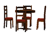 ~S~ wood table chairs