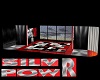 Silver Black Red Room