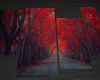 ✘ Red trees canvas