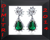 Emerald & Diamonds Earri