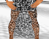 sexy leopard long dress