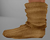 Tan Socks Slouchy (F)